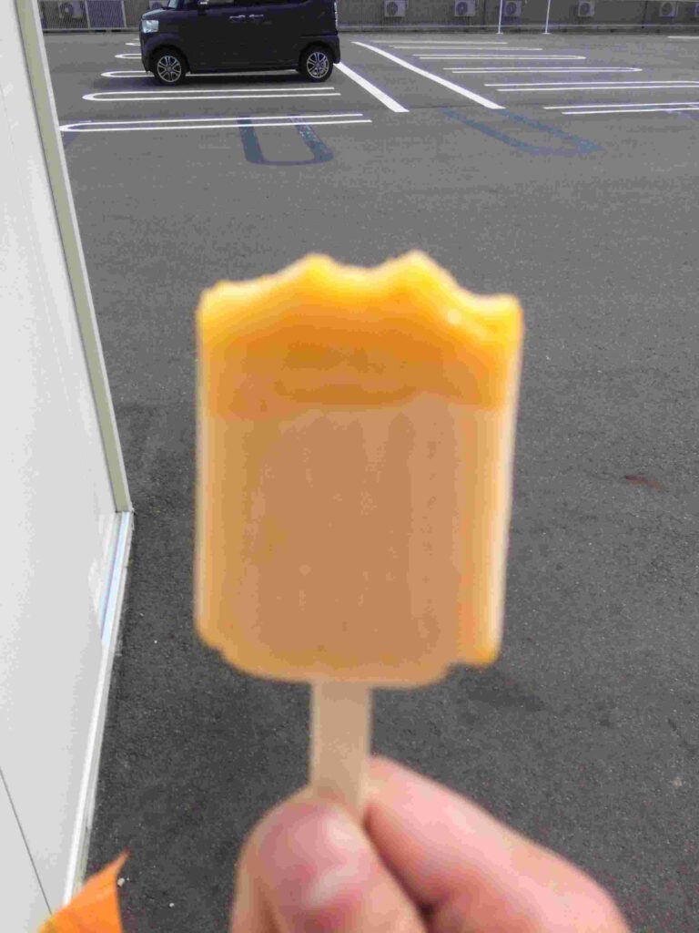 夏の自転車旅で糖質をアイスで補給