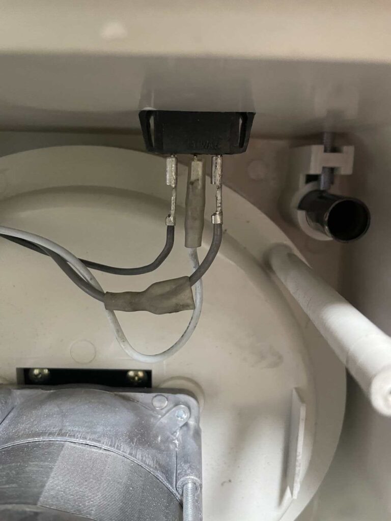 刃物とぎ機の内部スイッチ